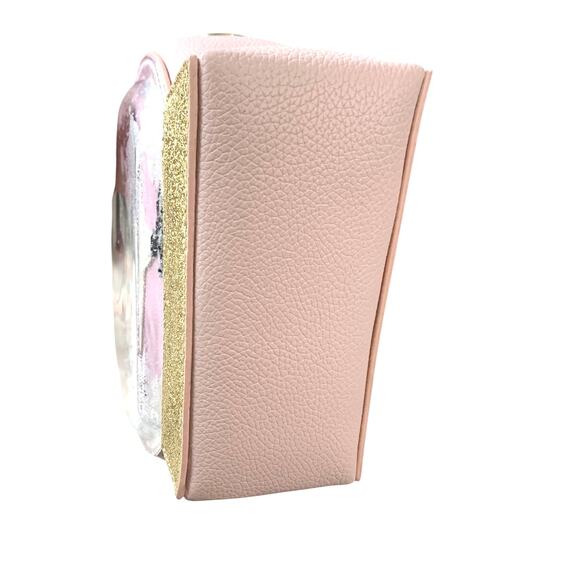 Bath & Body Works Ice‎ Skating Mouse Pink Crossbody Bag Purse Christmas  New - Picture 7 of 7